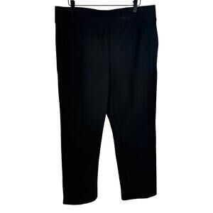 Spanx Cropped Leggings Black High Waisted Stretch Athleisure Plus Size 1X Petite